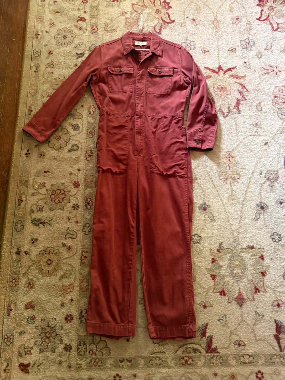 Madewell Rust Red Utility Jumpsuit